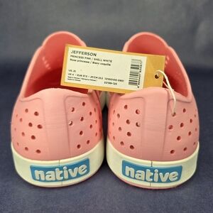 Native Jefferson Pink and White Shoes